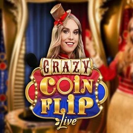 Official Live Casino logo: Crazy Coin Flip by Evolution at WinMega Casino