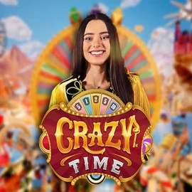 Crazy Time slot icon by Evolution, available at WinMega Casino
