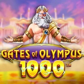 Gates of Olympus 1000 slot logo by Pragmatic Play at WinMega Casino